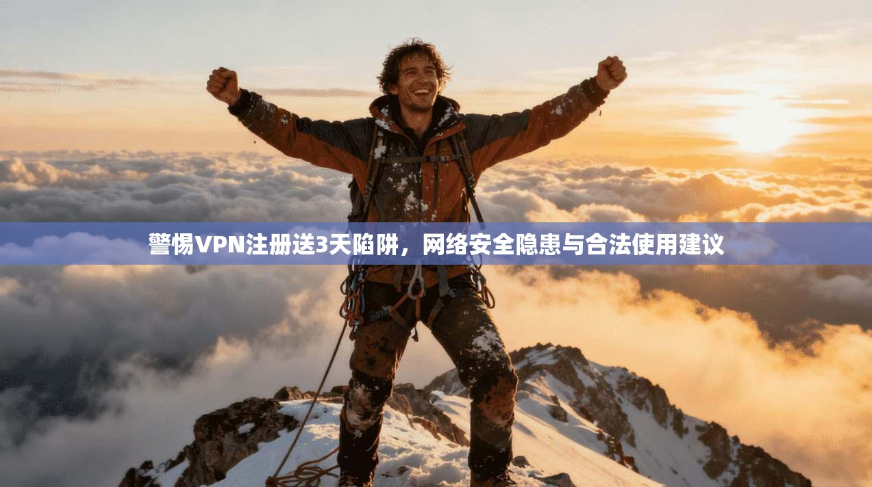警惕VPN注册送3天陷阱，网络安全隐患与合法使用建议