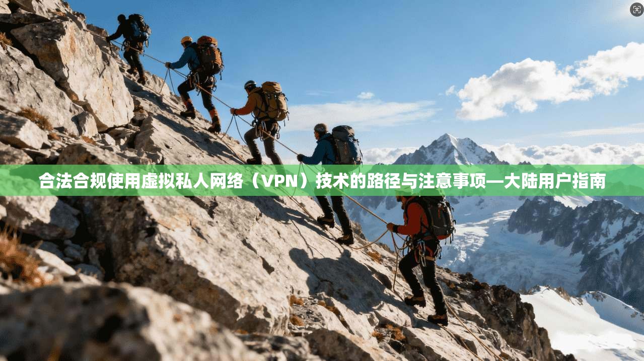 合法合规使用虚拟私人网络(VPN)技术的路径与注意事项—大陆用户指南
