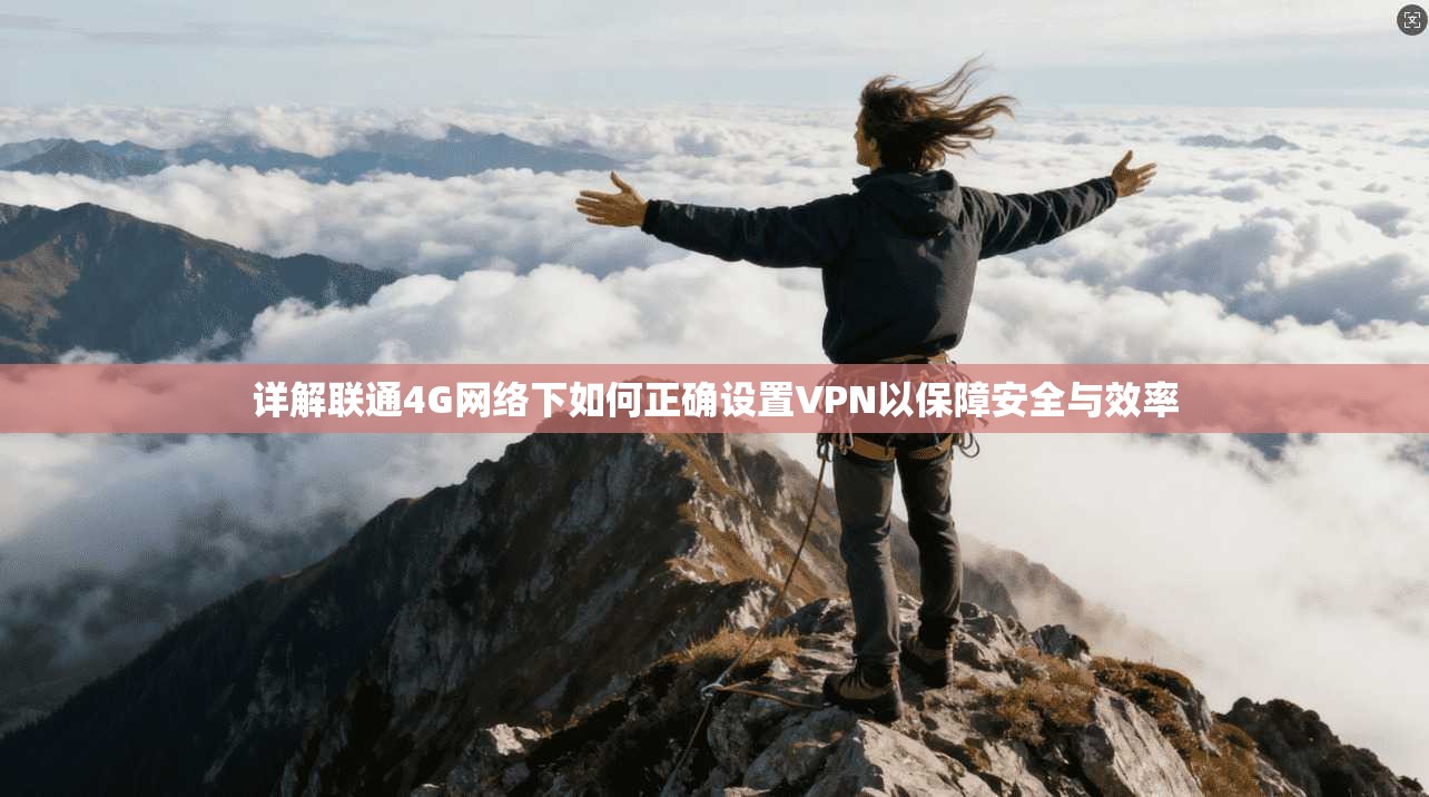 详解联通4G网络下如何正确设置VPN以保障安全与效率