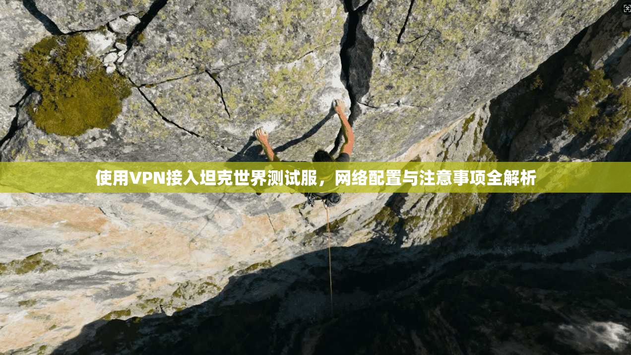 使用VPN接入坦克世界测试服，网络配置与注意事项全解析