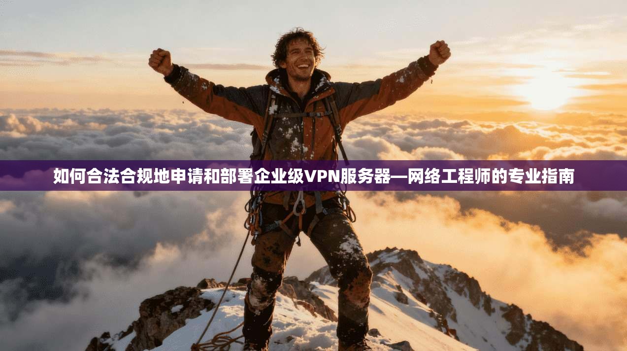 如何合法合规地申请和部署企业级VPN服务器—网络工程师的专业指南