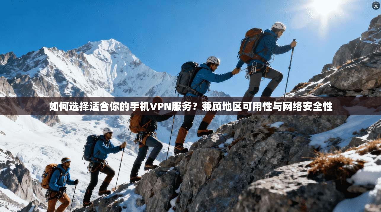 如何选择适合你的手机VPN服务?兼顾地区可用性与网络安全性