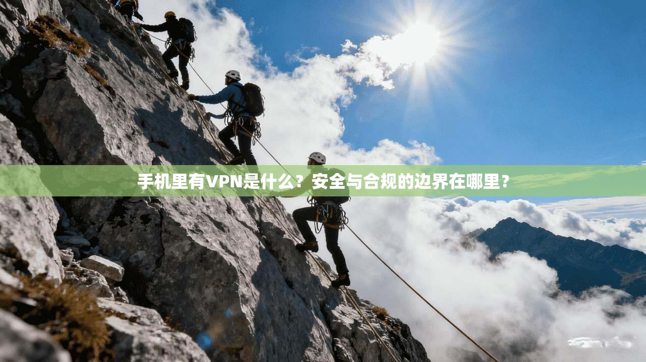 手机里有VPN是什么?安全与合规的边界在哪里?